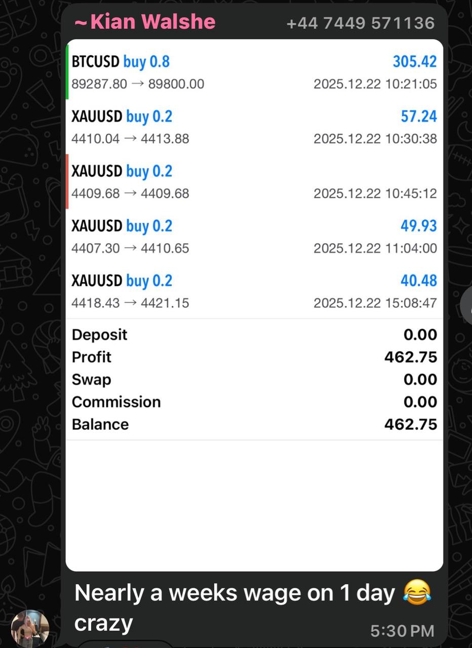 Member trading result screenshot 25