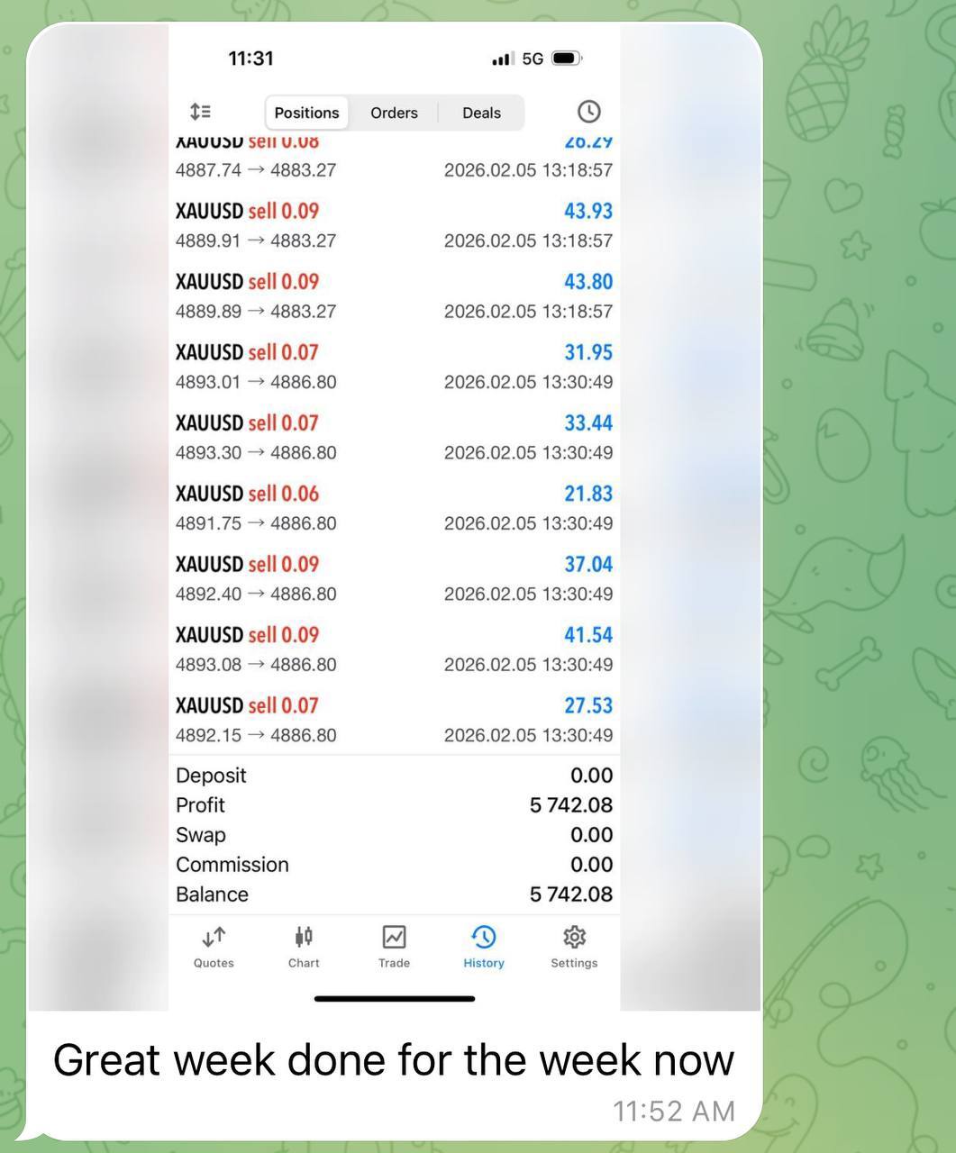 Member trading result screenshot 7